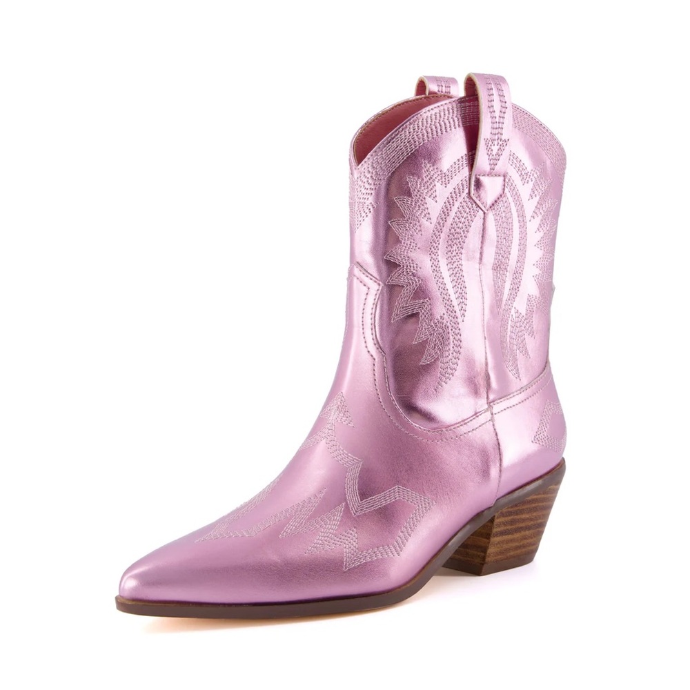 Cushionaire Pink Cowboy Boots for Women